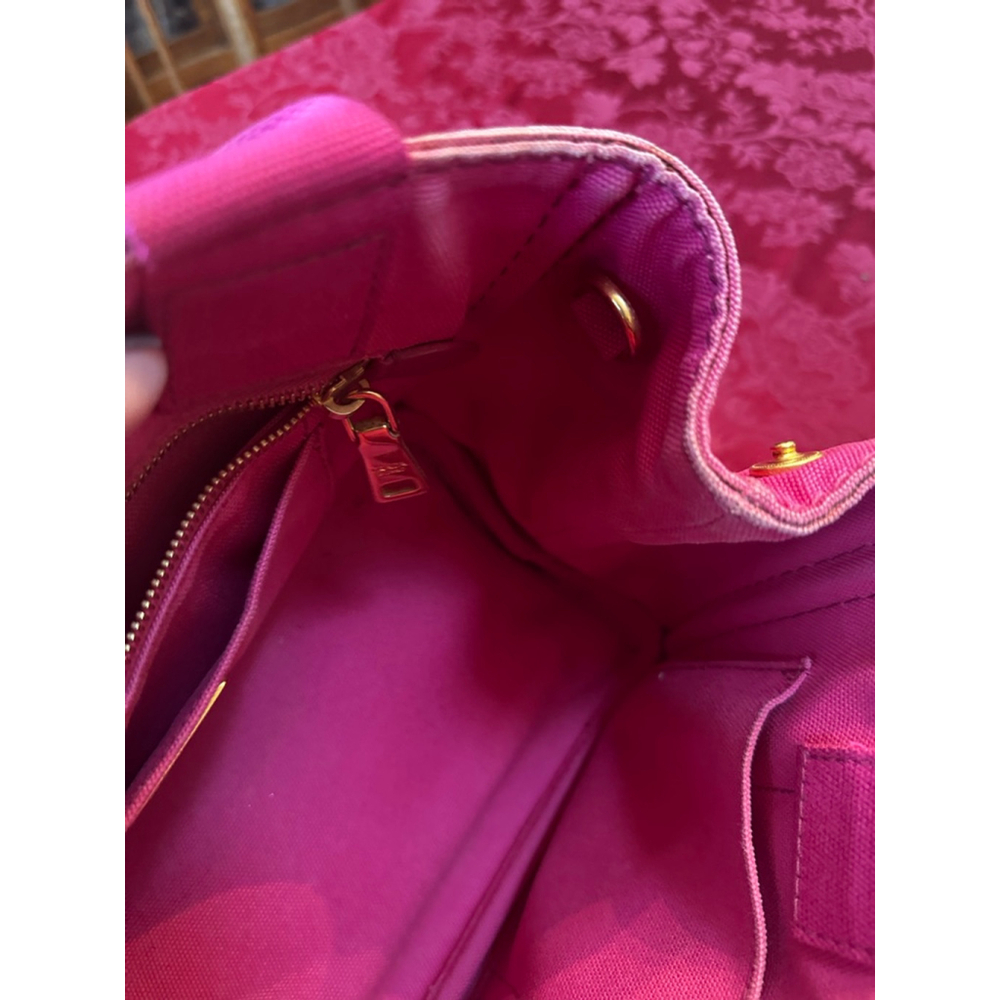 Prada Pink Canvas Canapa Small Tote Bag - Picture 13 of 15